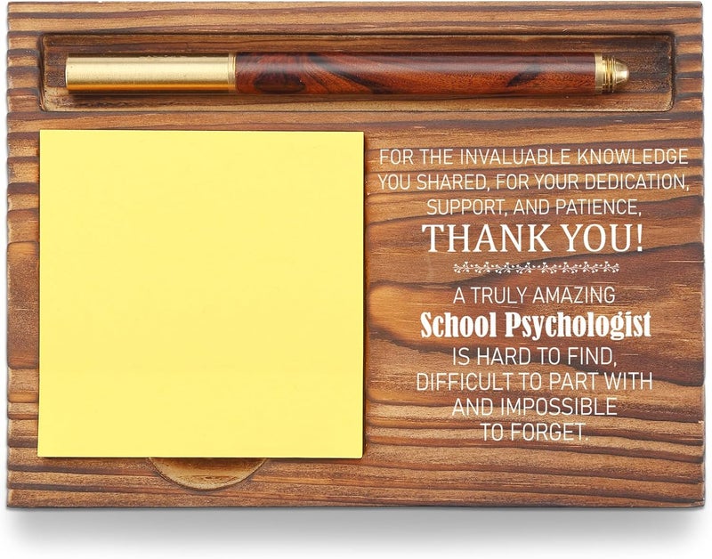 YODOCAMP School Psychologist Appreciation Gift, Thank You Desk Organizer, Educational Support Sticky Note Holder for Counselors, Mental Health Professionals, Teacher Recognition Gift TZP95 - Image 1